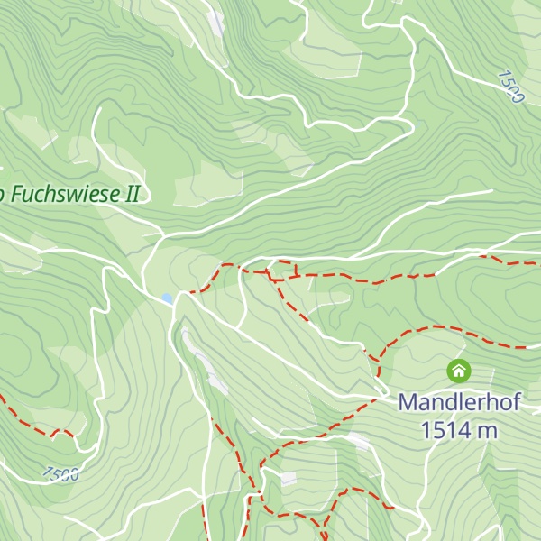 Map of Leadner Alm - Malga Leadner