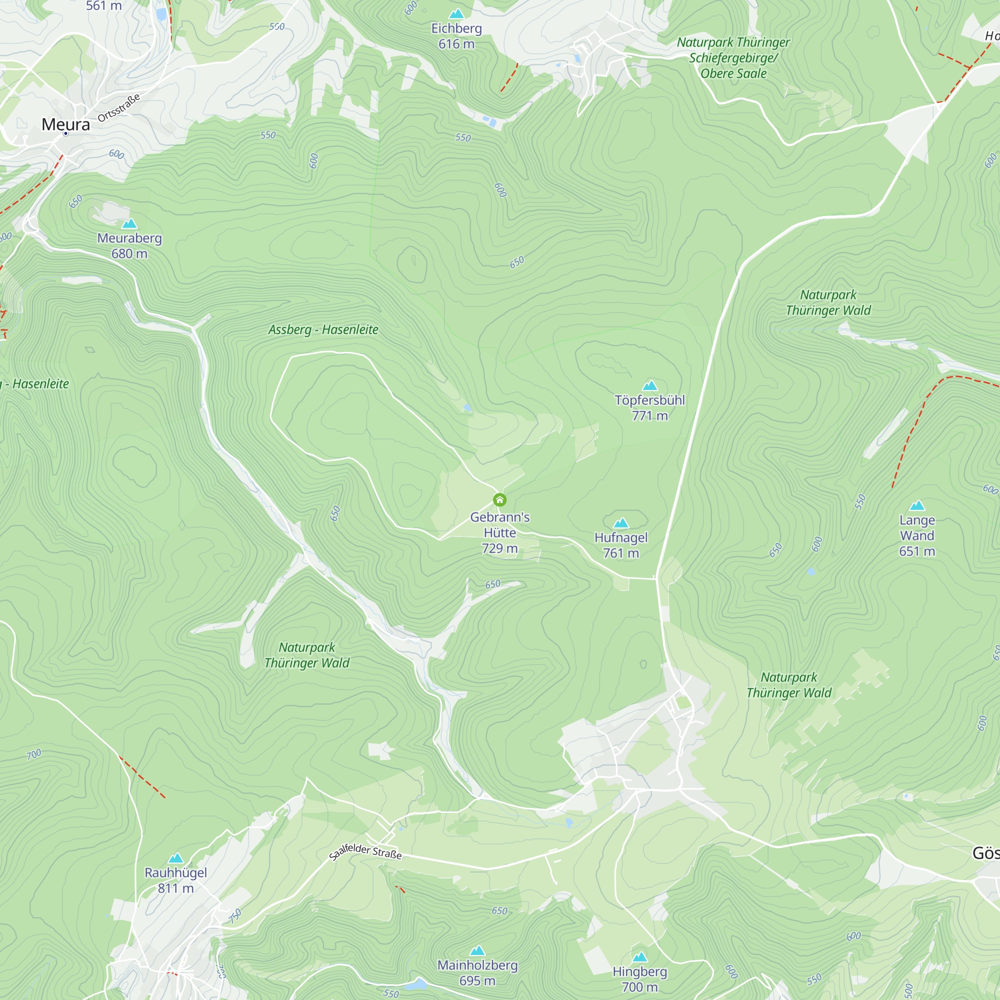 Gebrann's Hütte map