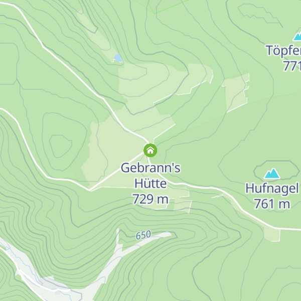 Map of Gebrann's Hütte