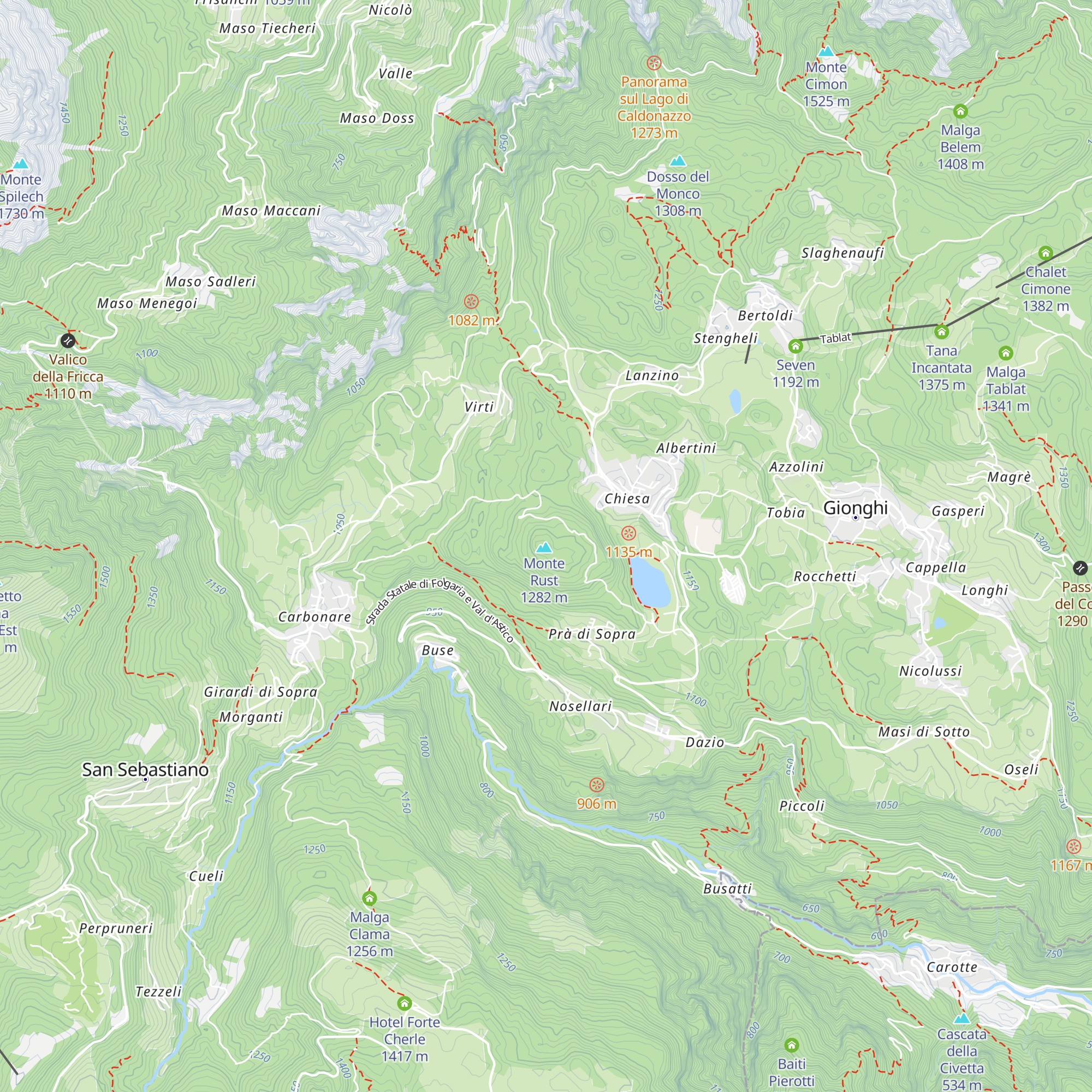 Osservatorio Austroungarico Monte Rust map