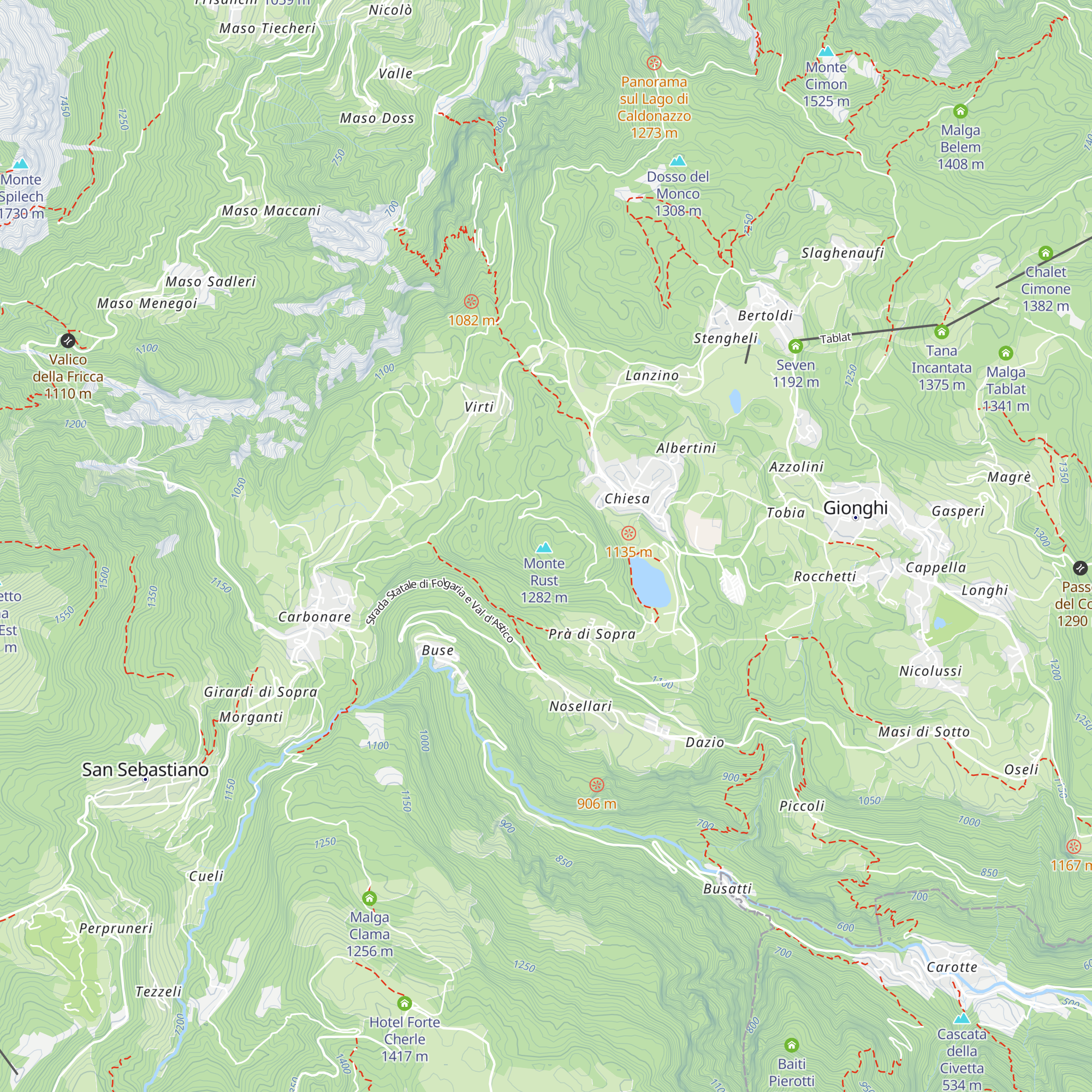 Osservatorio Austroungarico Monte Rust map