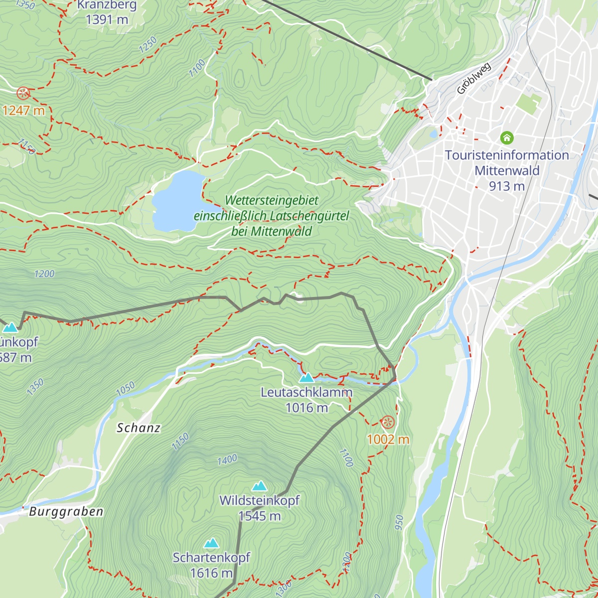 Berggasthaus Ederkanzel map