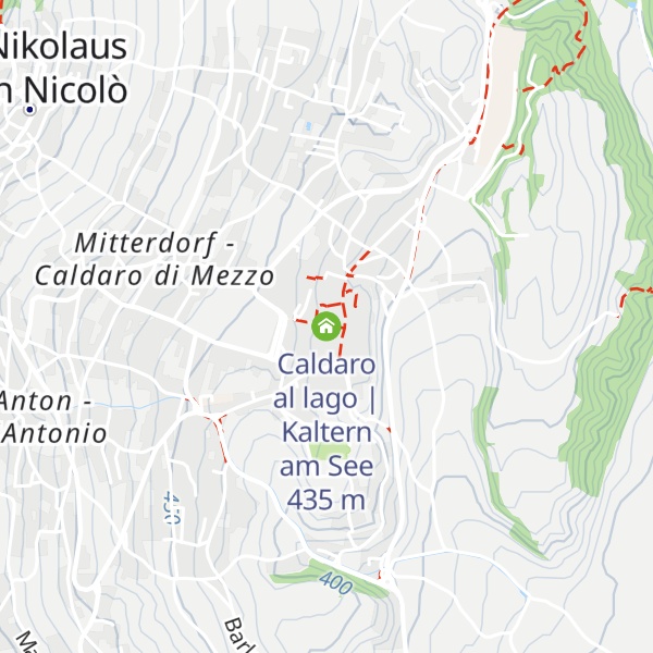 Map of Caldaro al lago | Kaltern am See