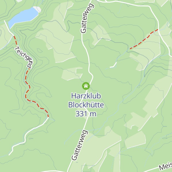 Map of Harzklub Blockhütte