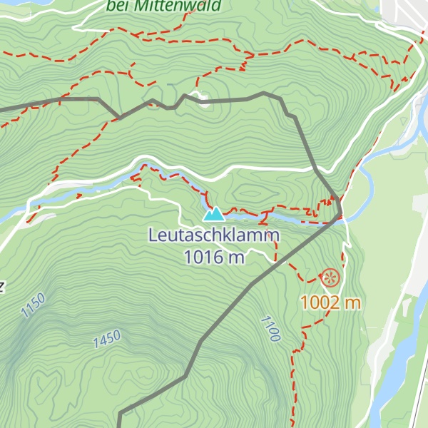 Map of Leutaschklamm