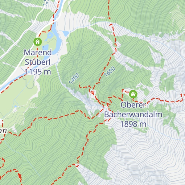 Map of Bacherwandalm