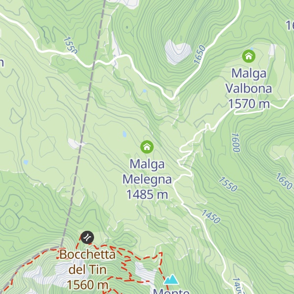 Map of Malga Melegna