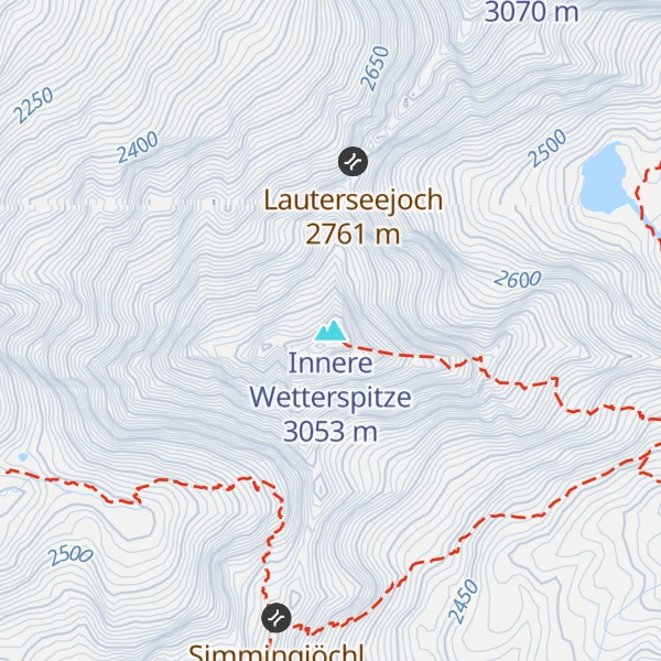 Map of Innere Wetterspitze
