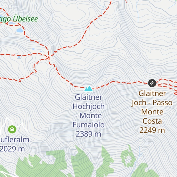 Map of Glaitner Hochjoch - Monte Fumaiolo