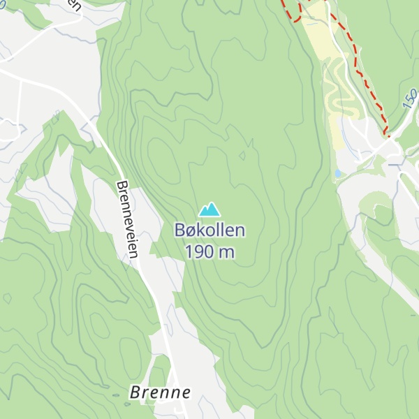 Map of Bøkollen