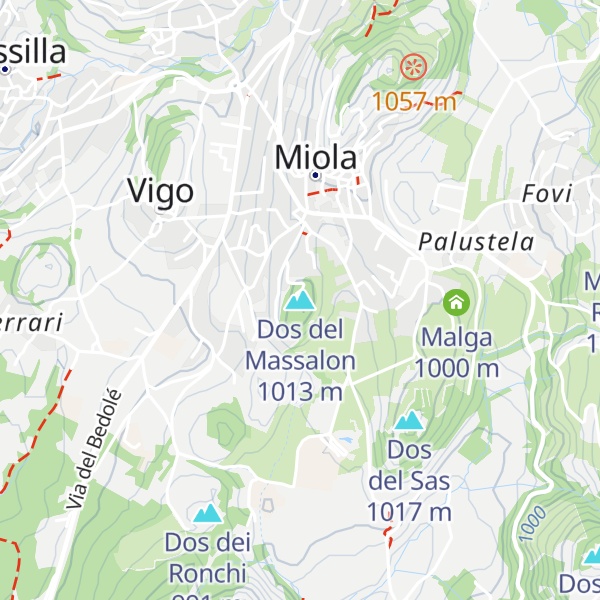 Map of Dos del Massalon