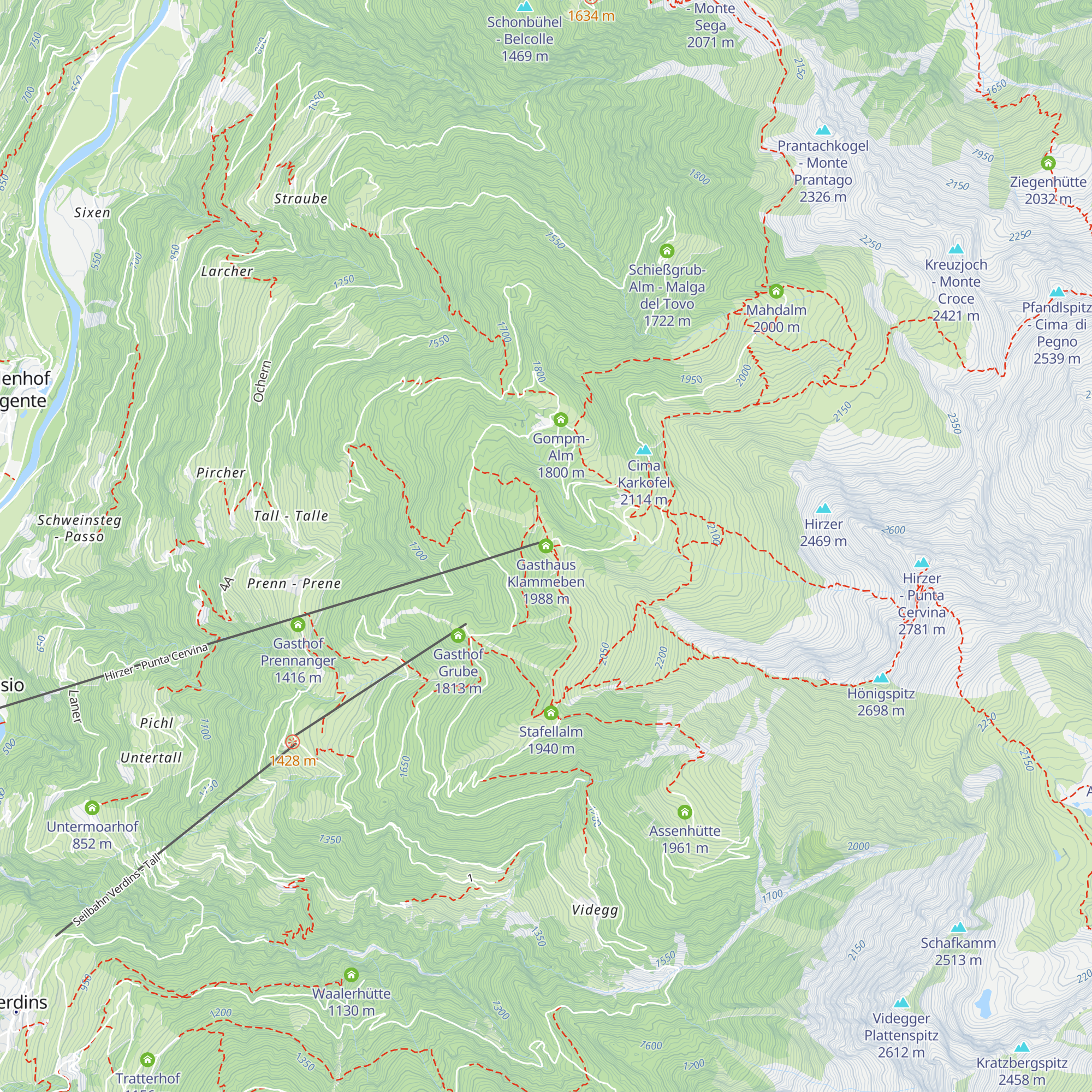 Gasthaus Klammeben map