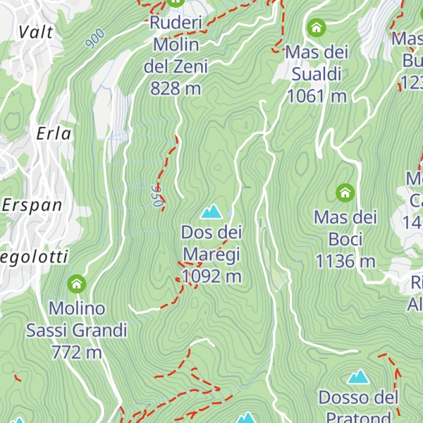 Map of Dos dei Maregi