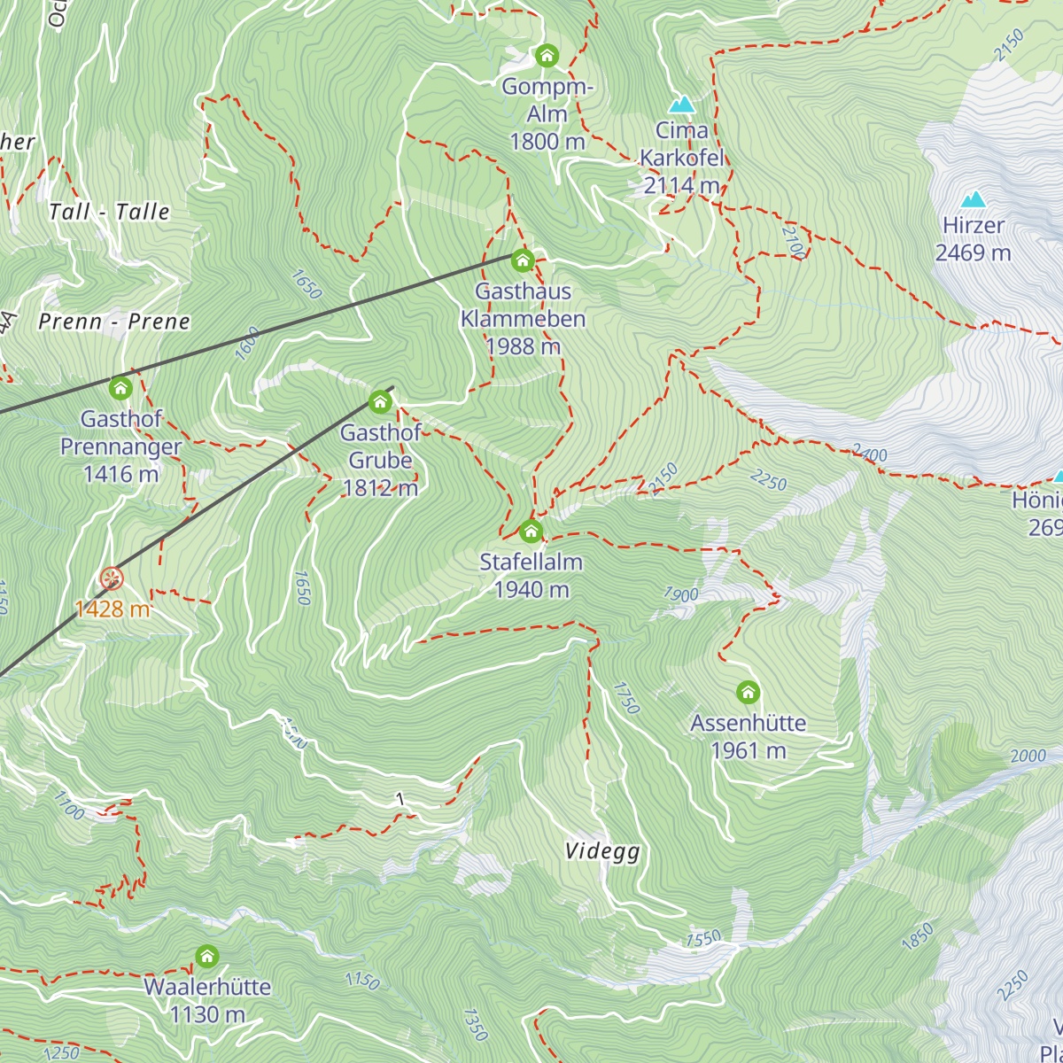 Stafellalm map