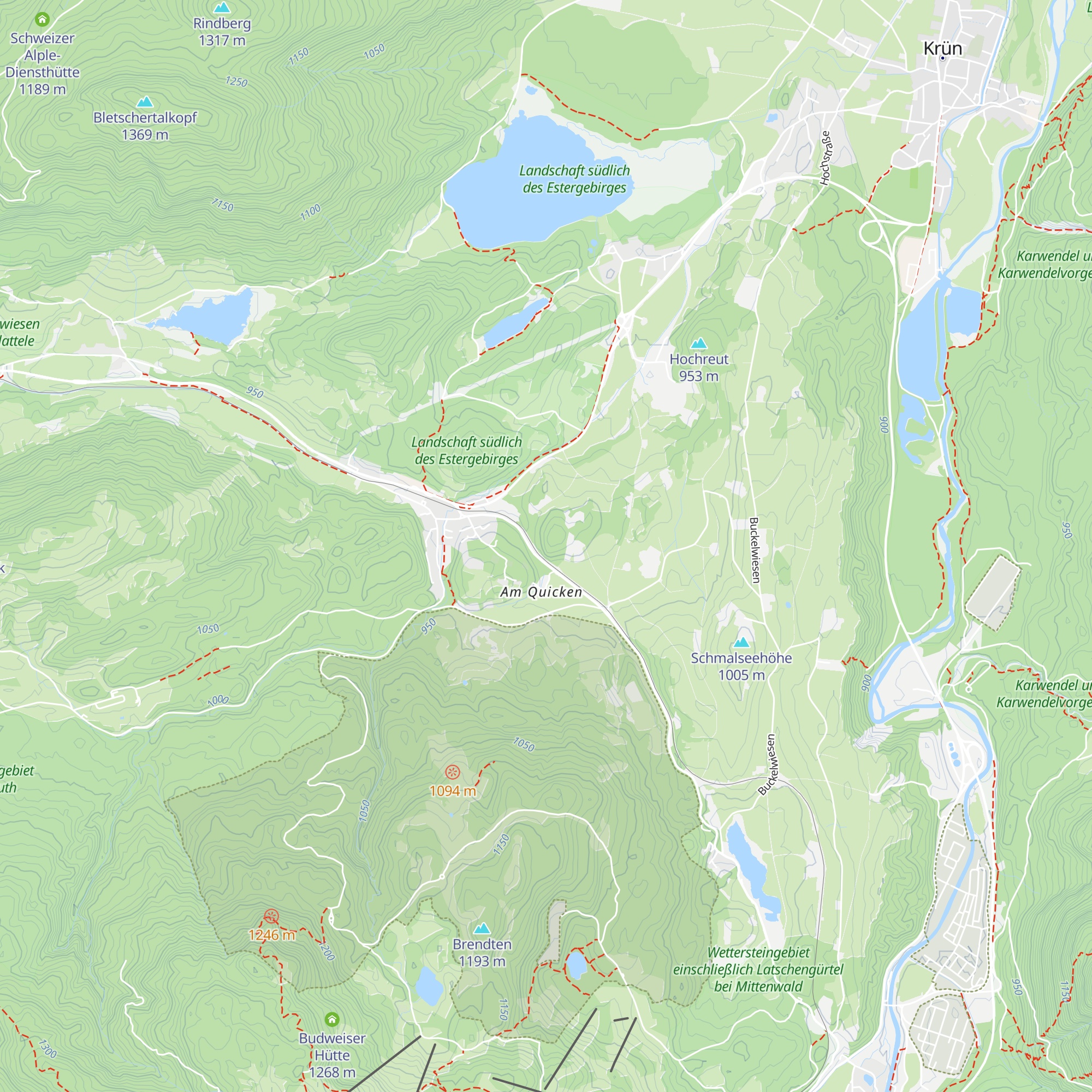 Bäckn Hütte map