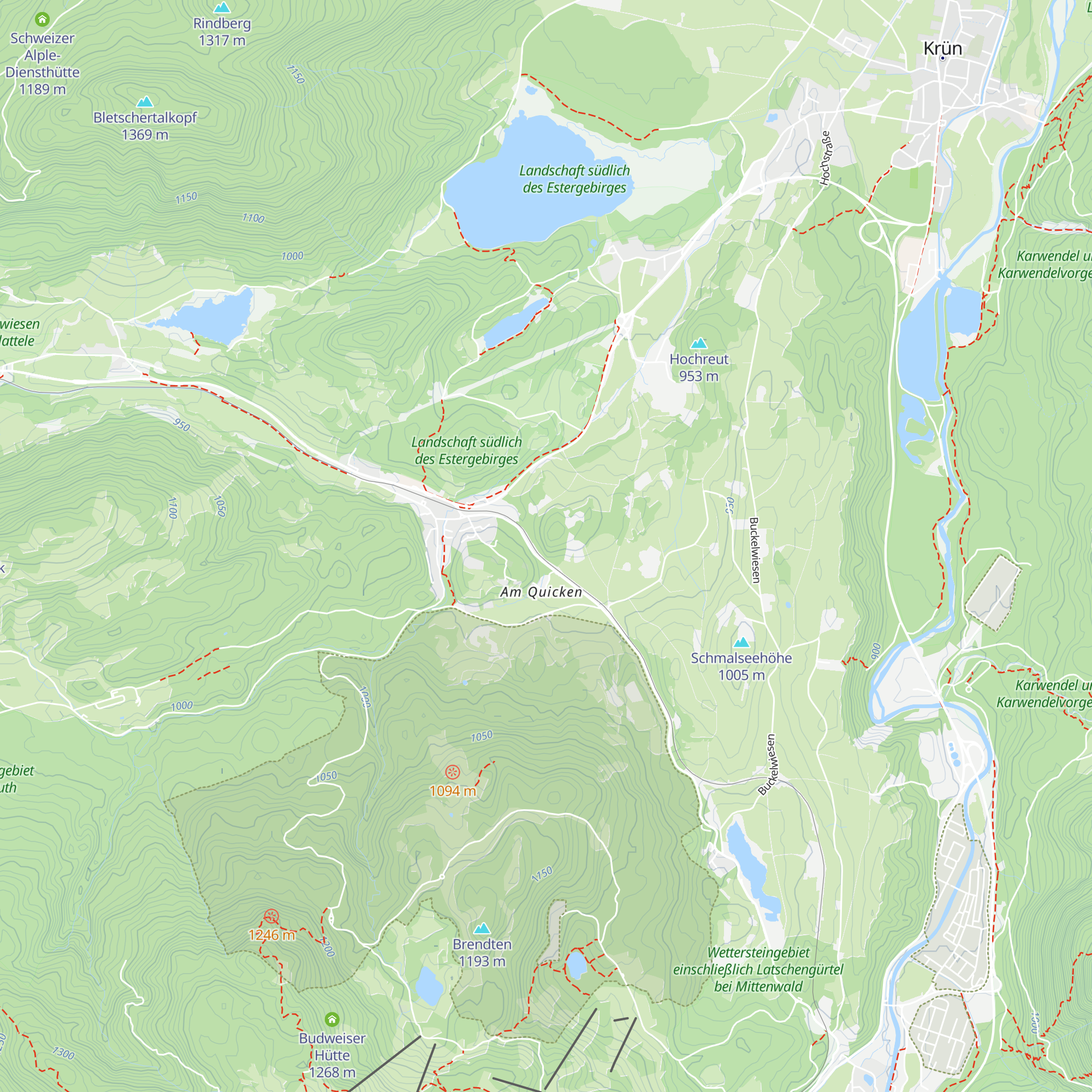 Bäckn Hütte map