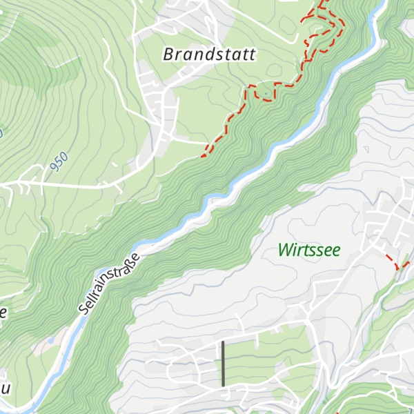 Map of Straßenmeisterei Zirl - Hütte Sellrain