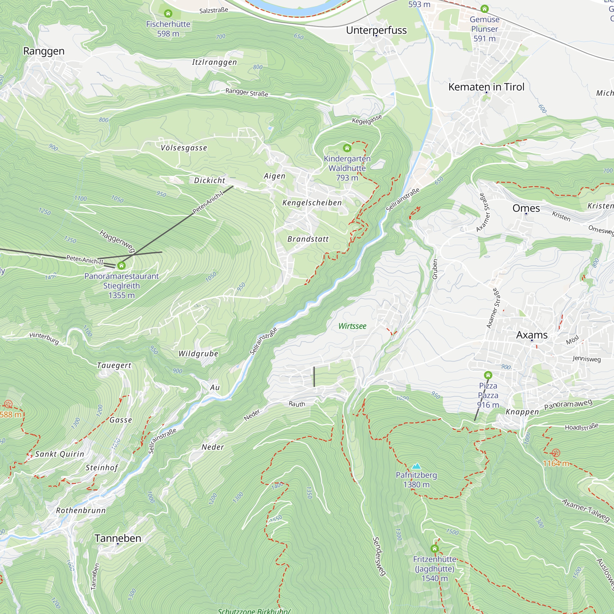Straßenmeisterei Zirl - Hütte Sellrain map