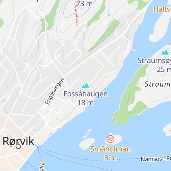 Map of Fossåhaugen