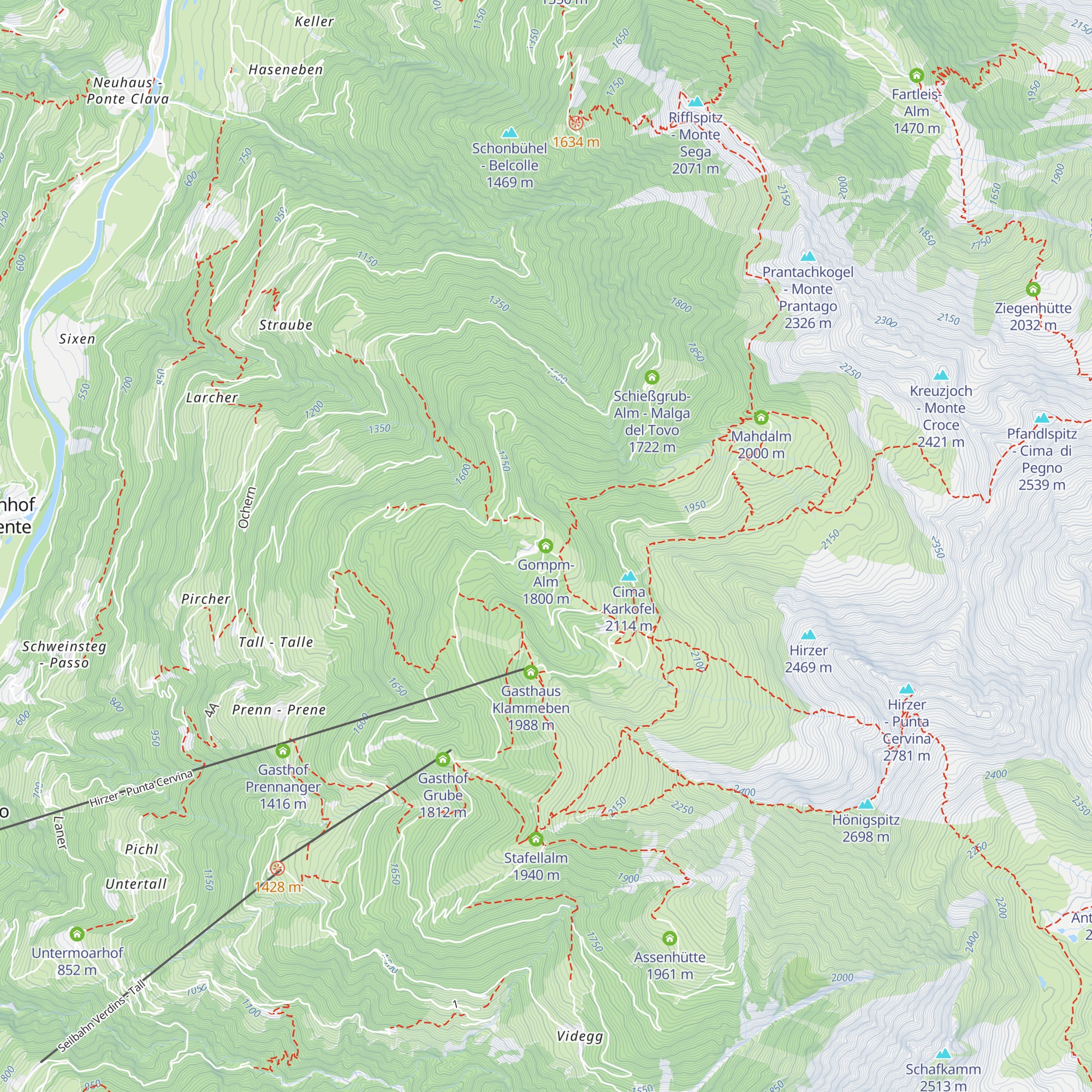 Gompm-Alm map