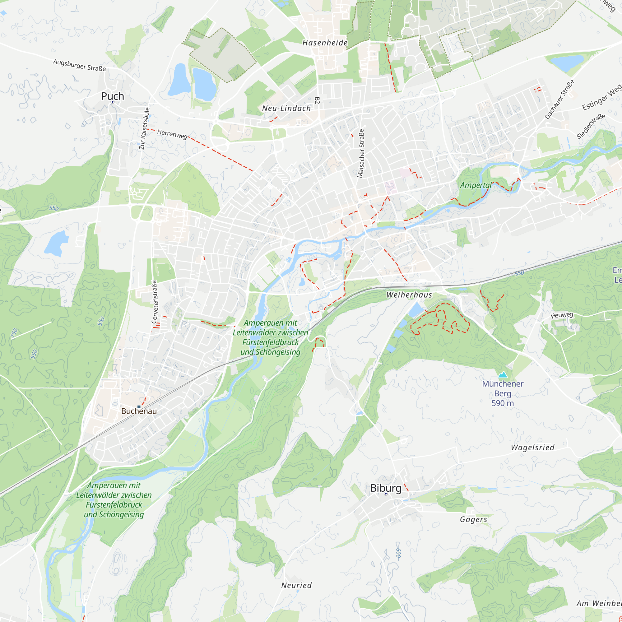 Info-Point der Stadt Fürstenfeldbruck im Klosterladen map