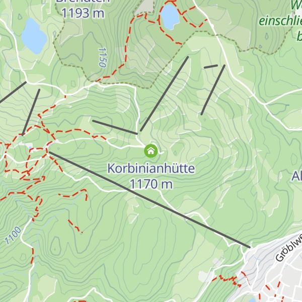 Map of Korbinianhütte