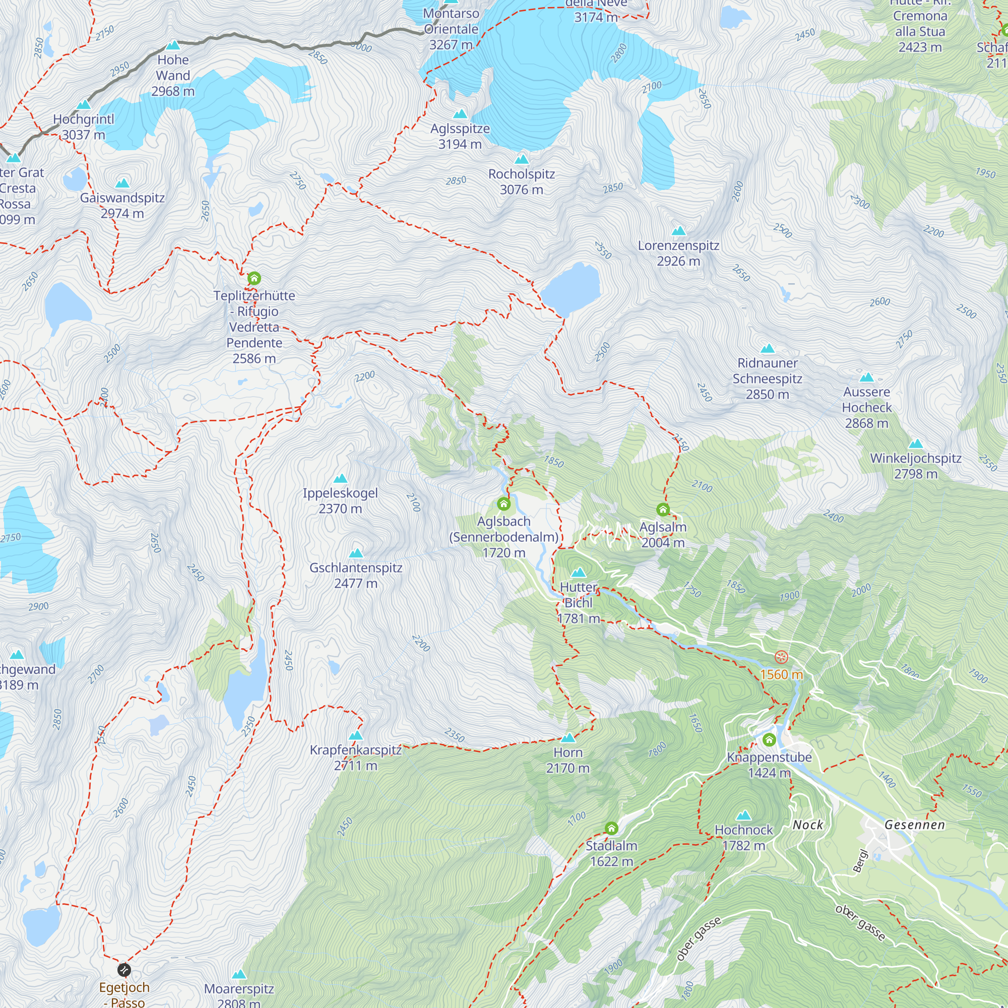 Aglsbach (Sennerbodenalm) map