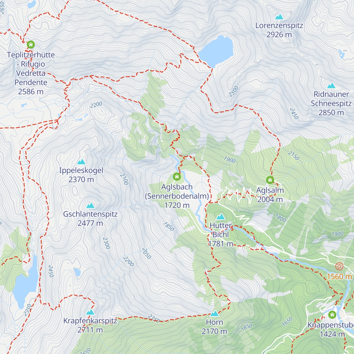 Aglsbodenalm map