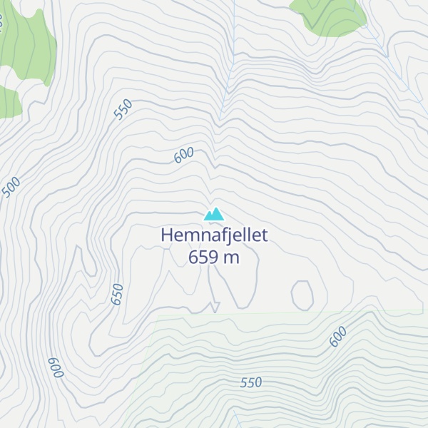 Map of Hemnafjellet