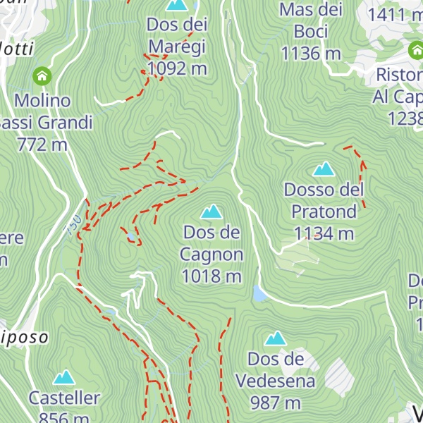 Map of Dos de Cagnon