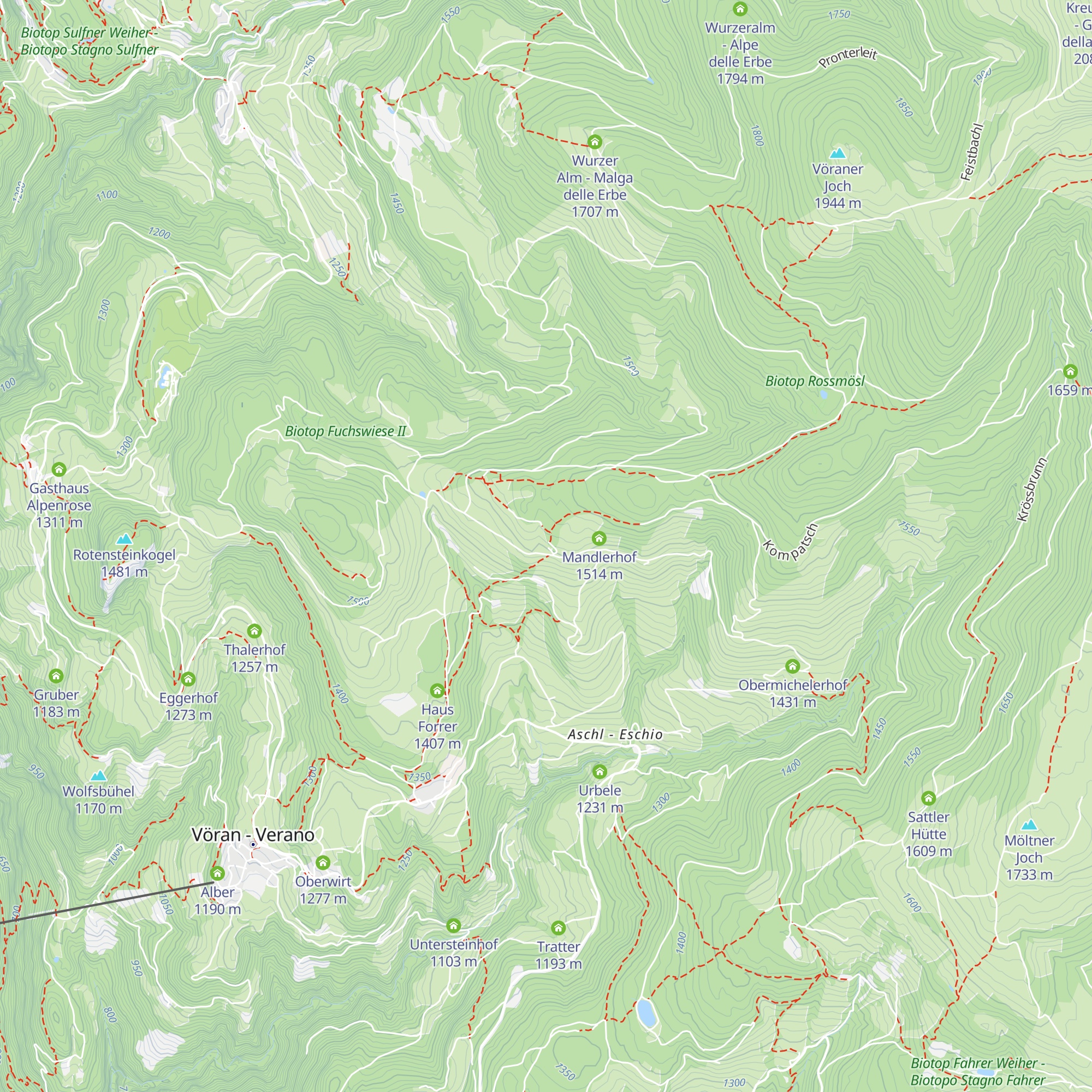 Gasthof Waldbichl map