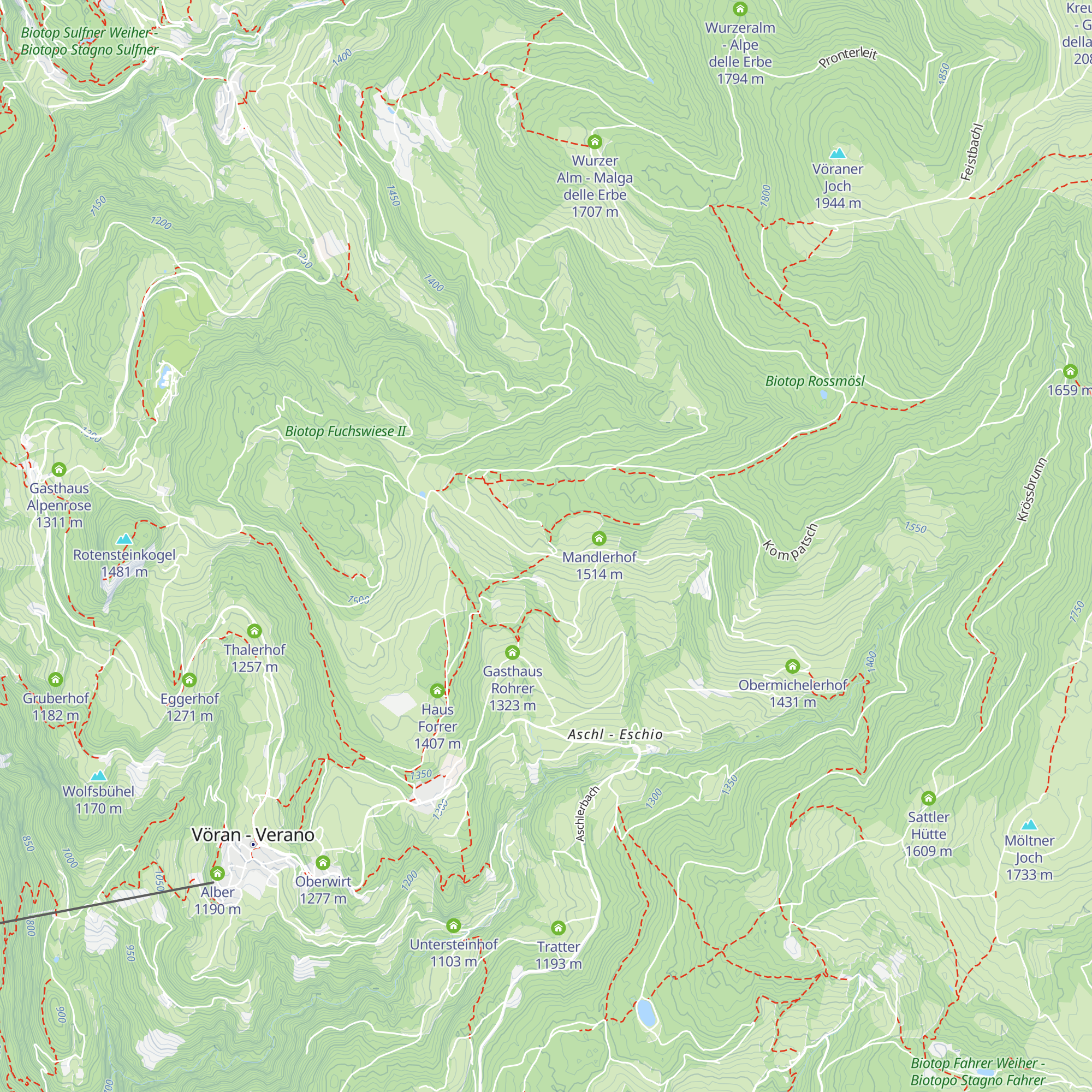 Gasthof Waldbichl map
