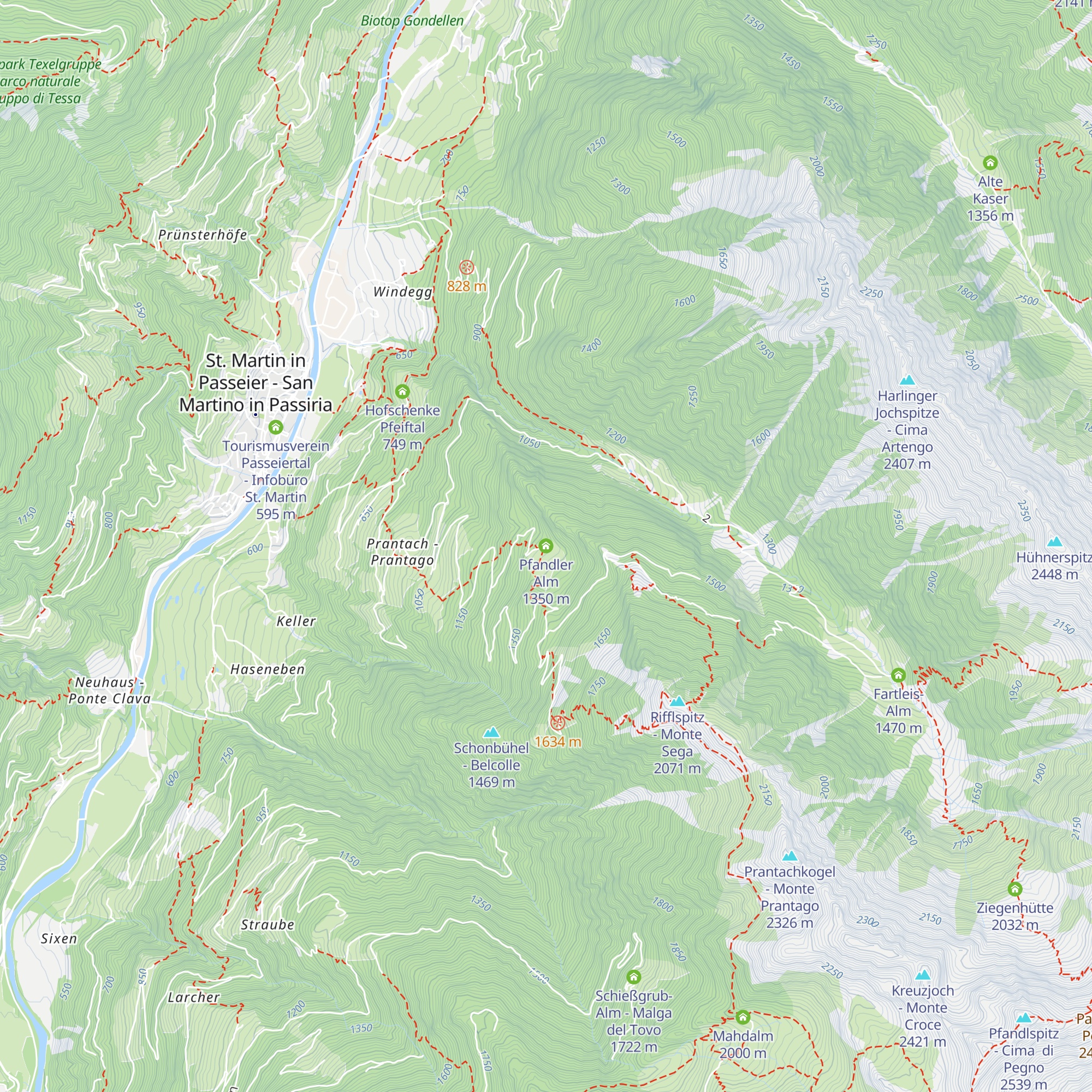 Pfandler Alm map