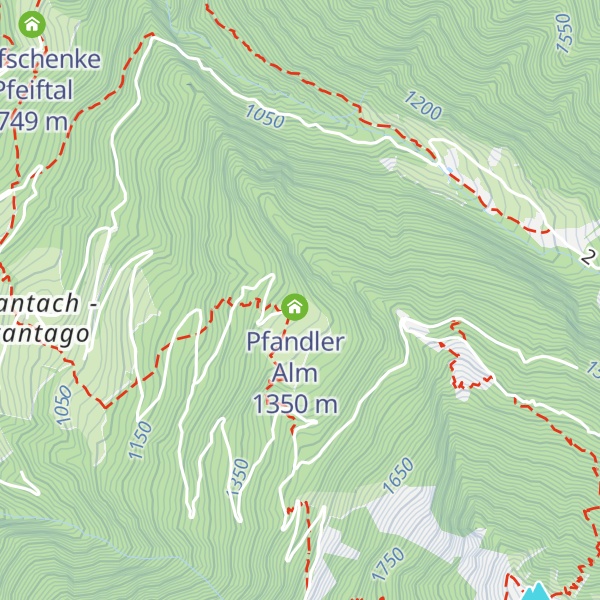Map of Pfandler Alm - Lager + Mehrbettzimmer