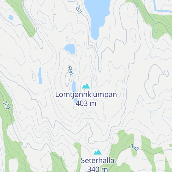 Map of Lomtjønnklumpan