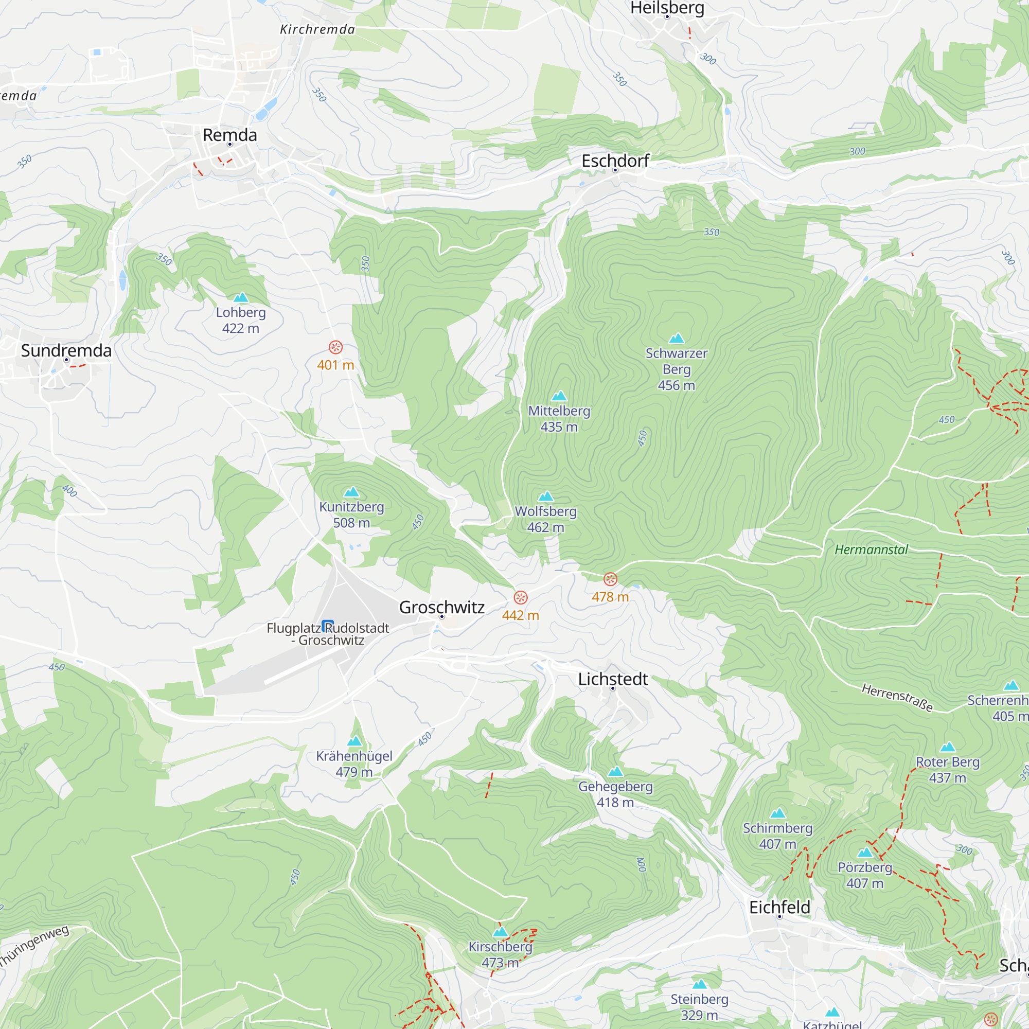 Schutzhütte Wolfsberg map