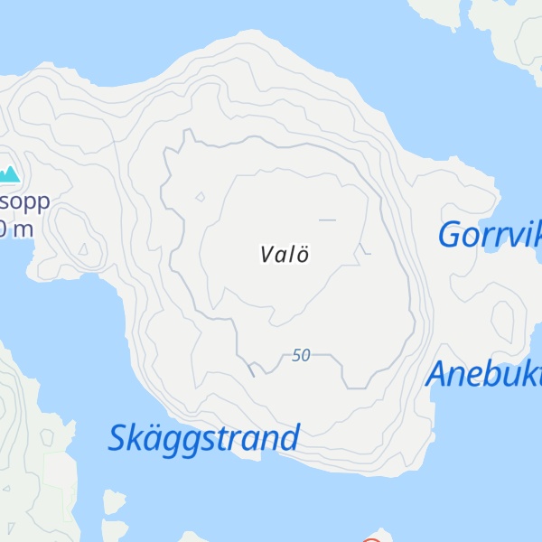 Map of Valö sadlar