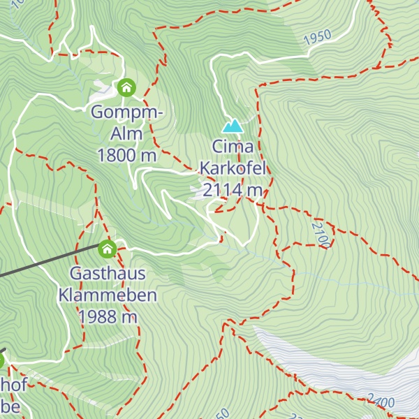 Map of Hirzer Hütte Tallner Alm