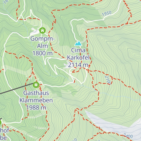 Map of Hirzer Hütte
