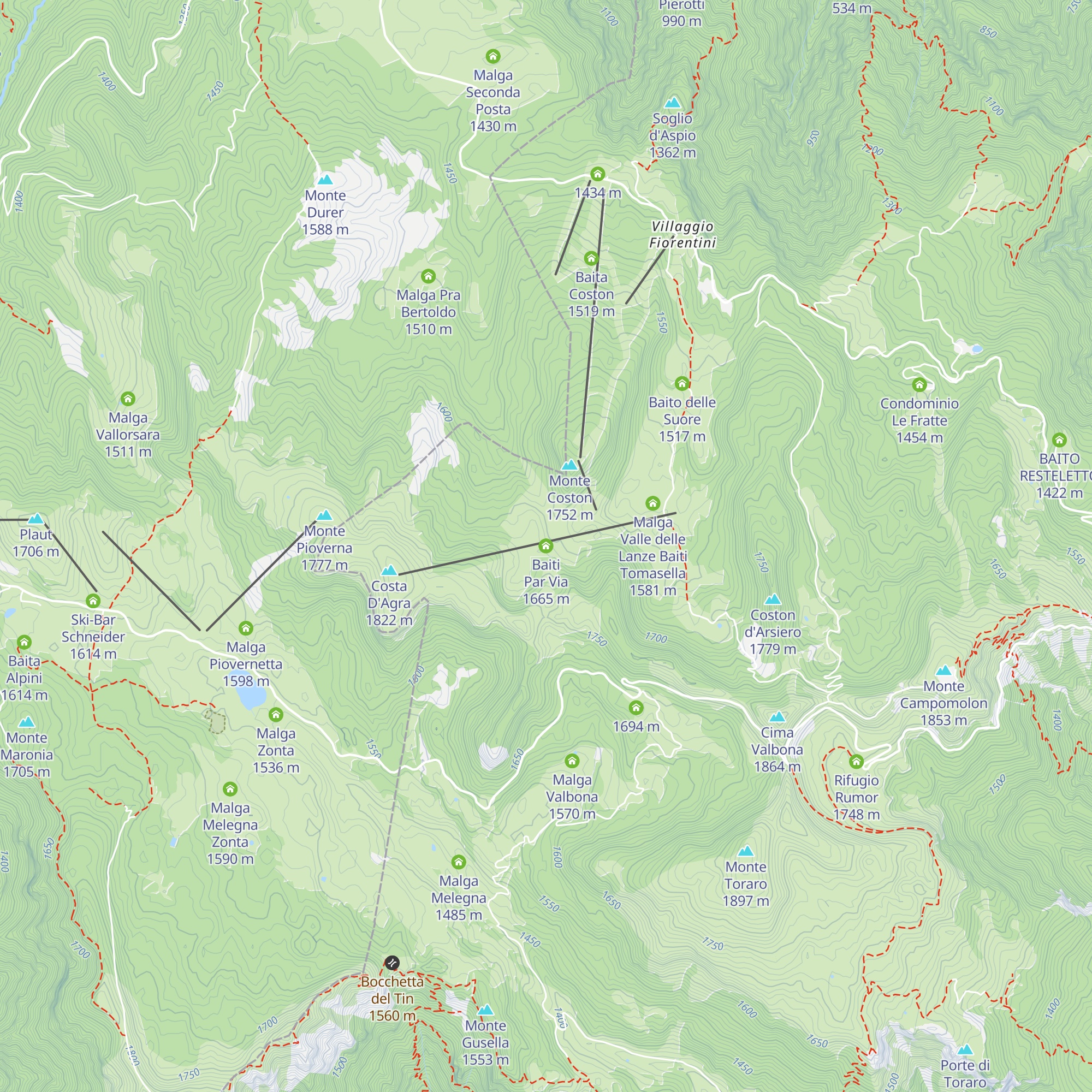Baiti Par Via map