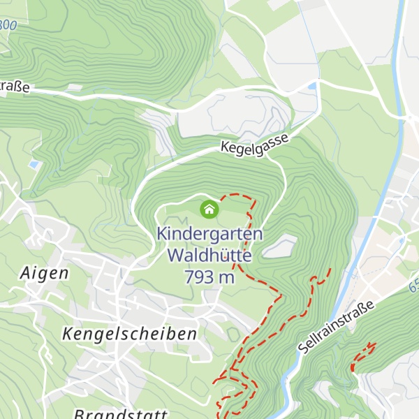 Map of Kindergarten Waldhütte