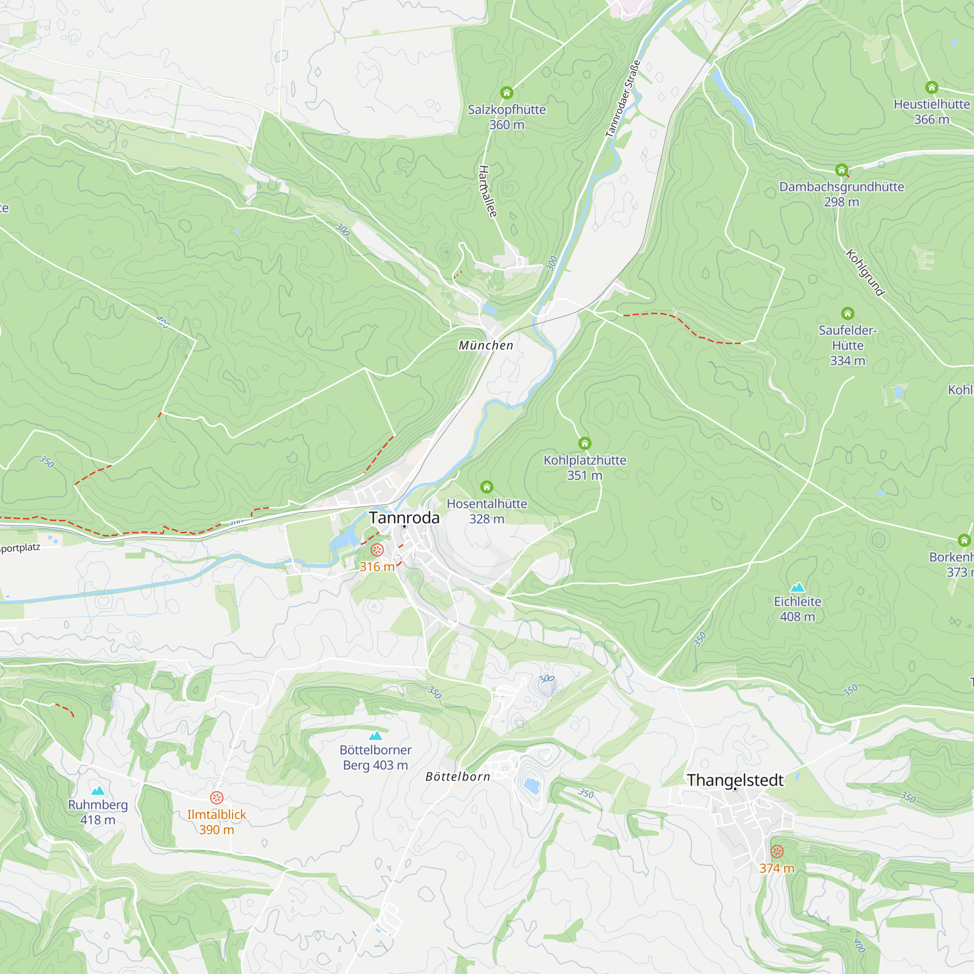 Hosentalhütte map