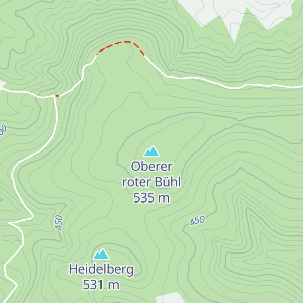 Map of Oberer roter Bühl