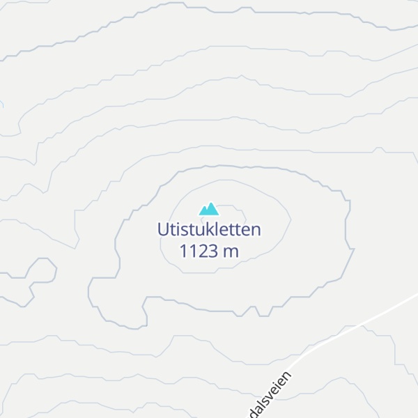 Map of Utistukletten