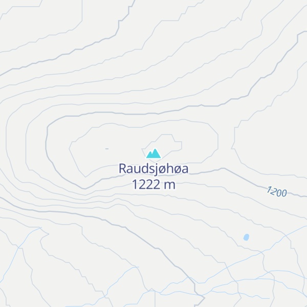 Map of Raudsjøhøa