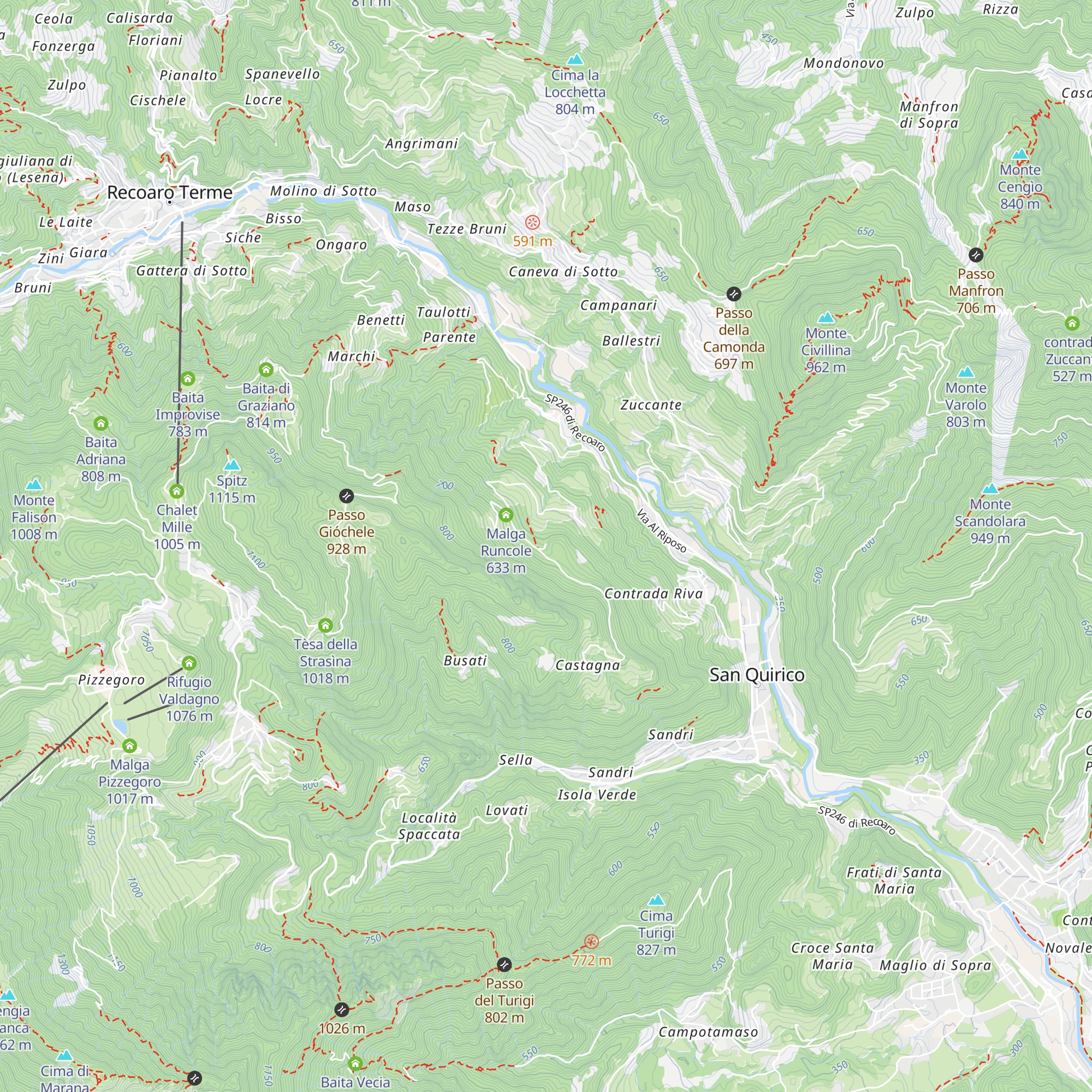 Baita Archese map