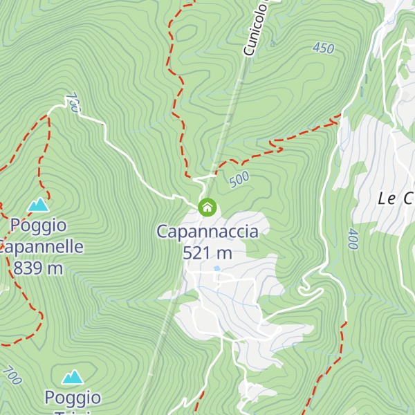 Map of Capannaccia