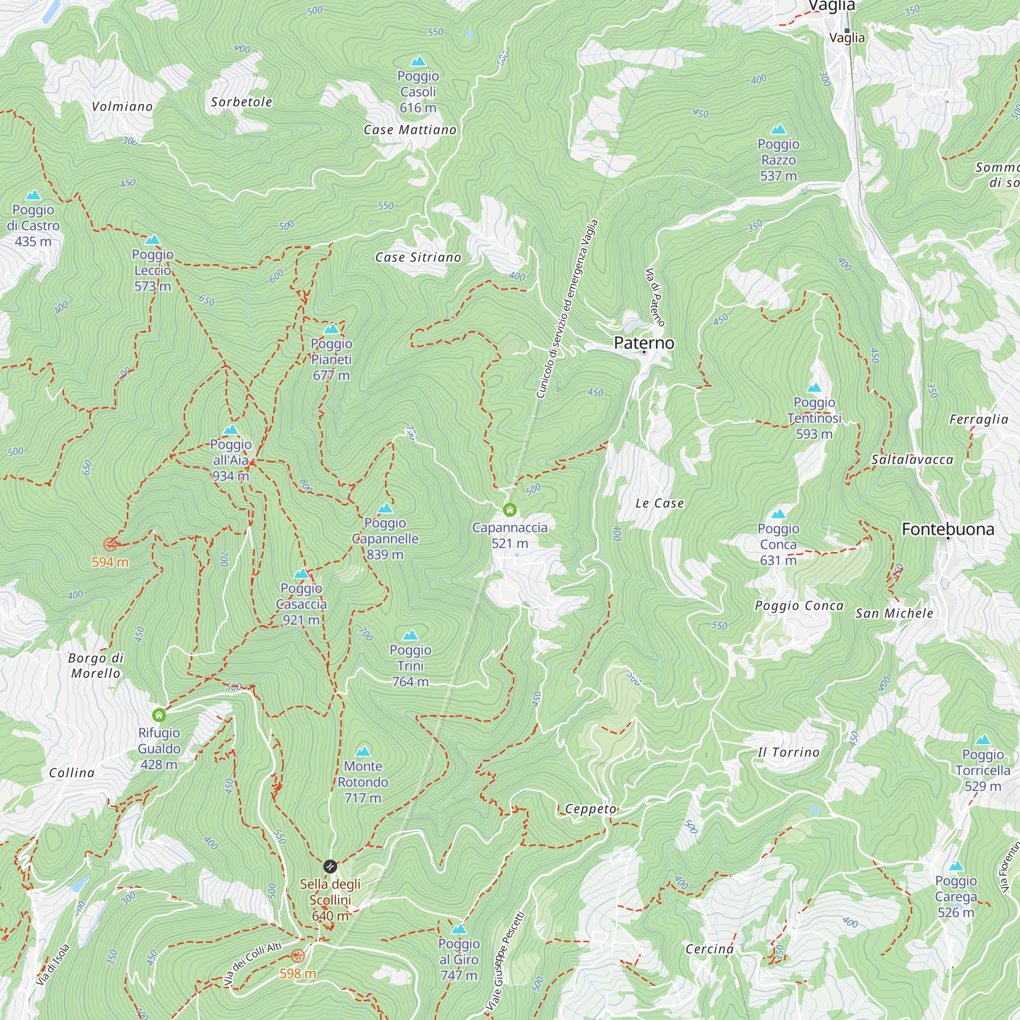Capannaccia map