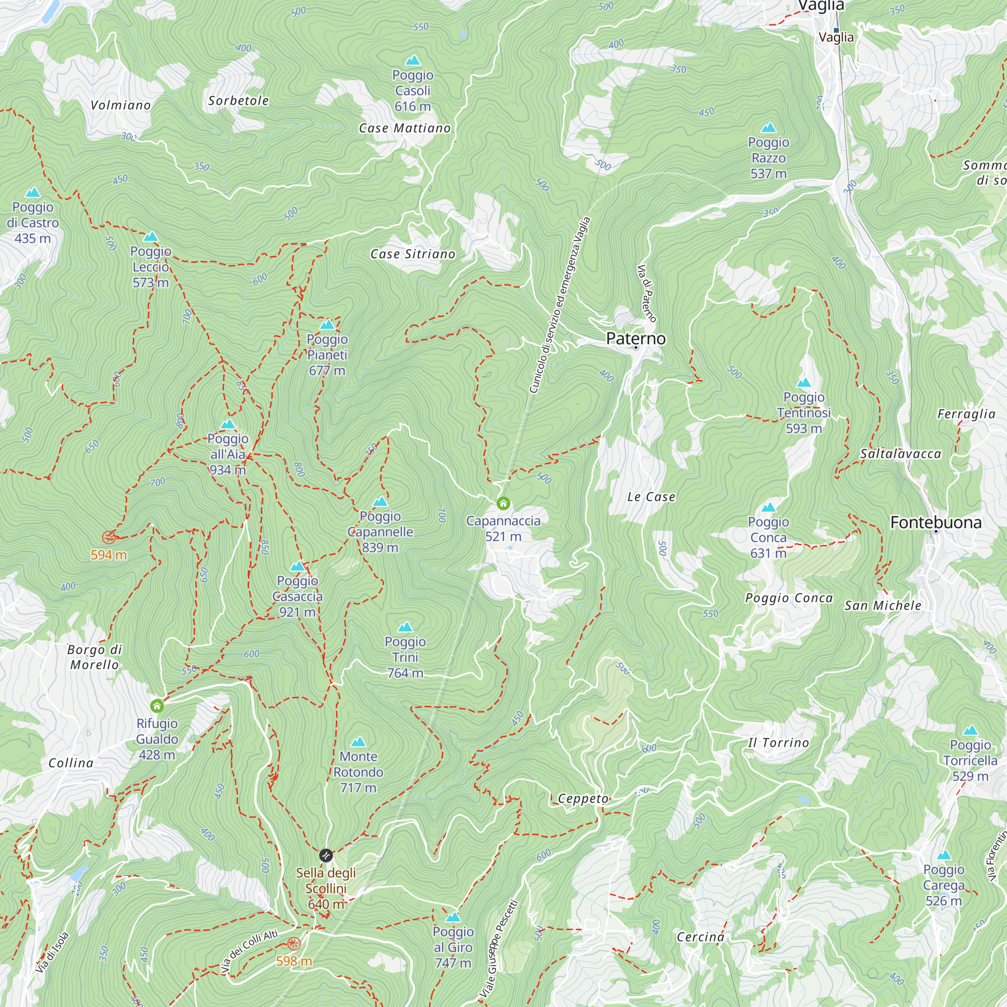 Capannaccia map
