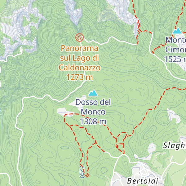 Map of Dosso del Monco